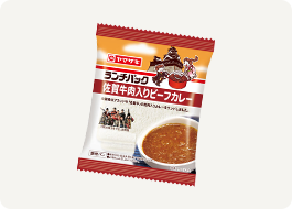 熊本城おもてなし武将隊とコラボした「佐賀牛肉入りビーフカレー」