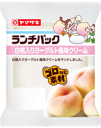 白桃入りヨーグルト風味クリーム