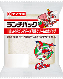 赤いイチゴレアチ－ズ風味クリ－ム＆ホイップ