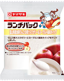 富山県産加積りんごの果汁入りゼリー＆ヨーグルト風味ホイップ