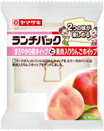 まろやか白桃ホイップと果肉入りりんごホイップ