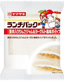果肉入りりんごジャム＆
ヨーグルト風味ホイップ